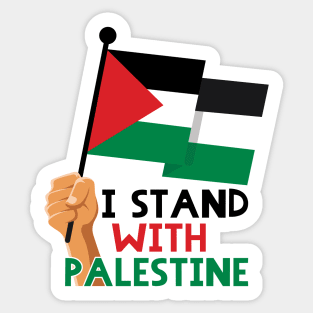 I Stand with Palestine - Free Palestine - I Love Palestine - Palestinian Resistance Solidarity Design Sticker